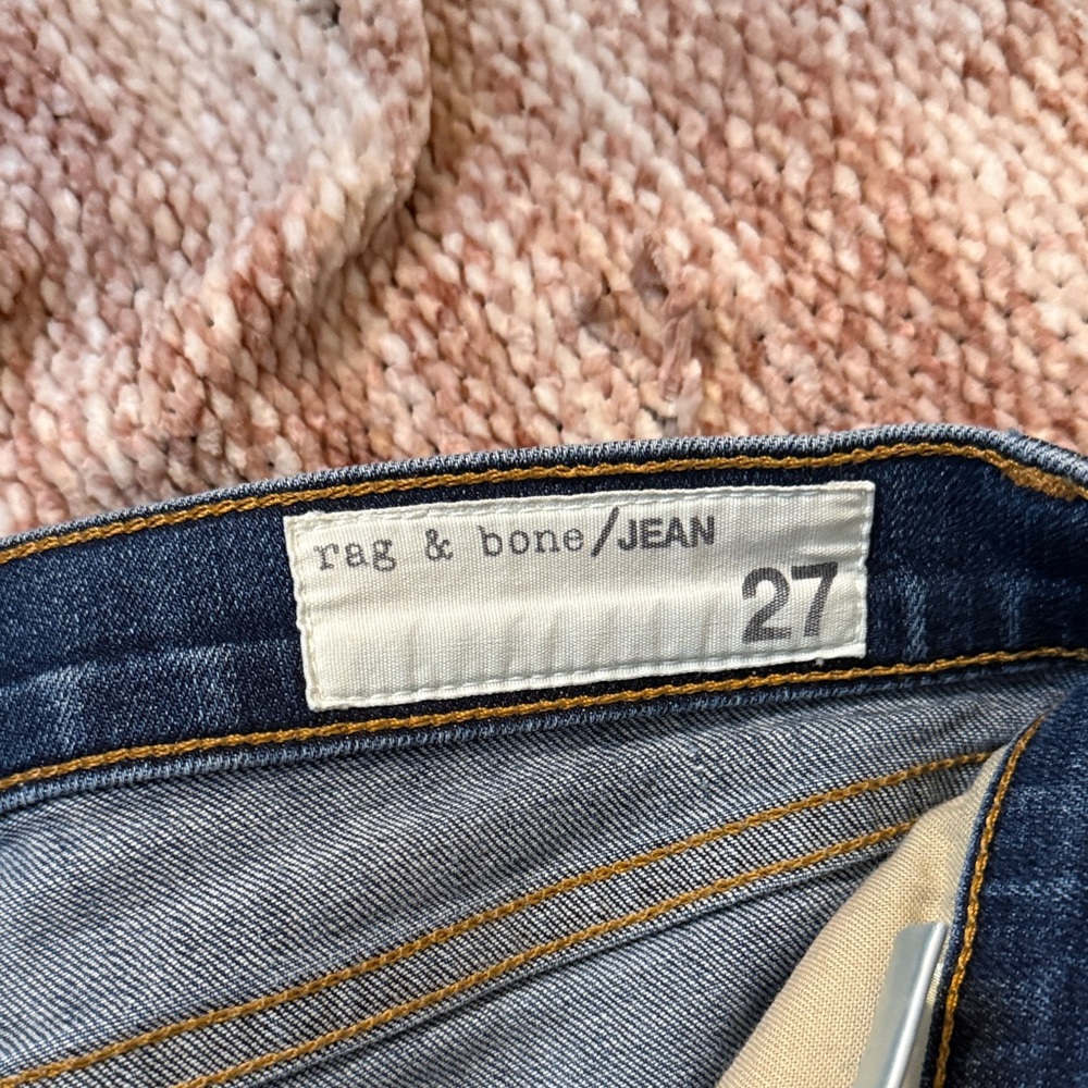 rag & bone Dark Blue Skinny Jeans - Picture 2 of 3